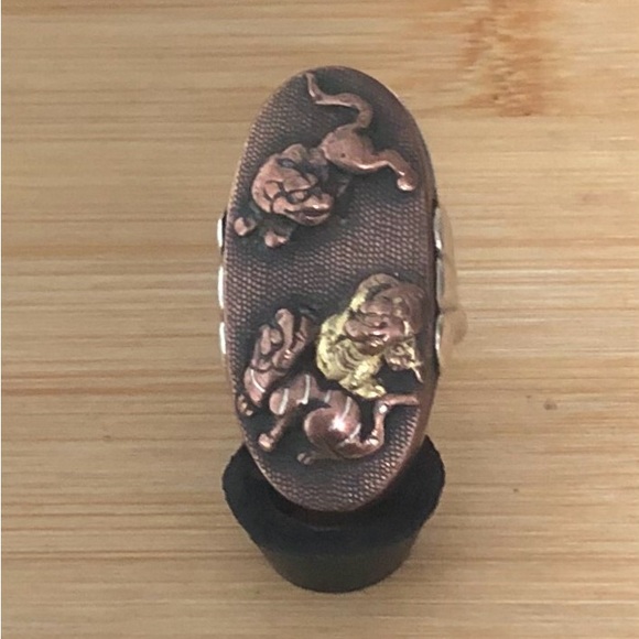 Jewelry - $365 Japanese Vintage Sword Fitting Estate Ring  Size 6  No Marks